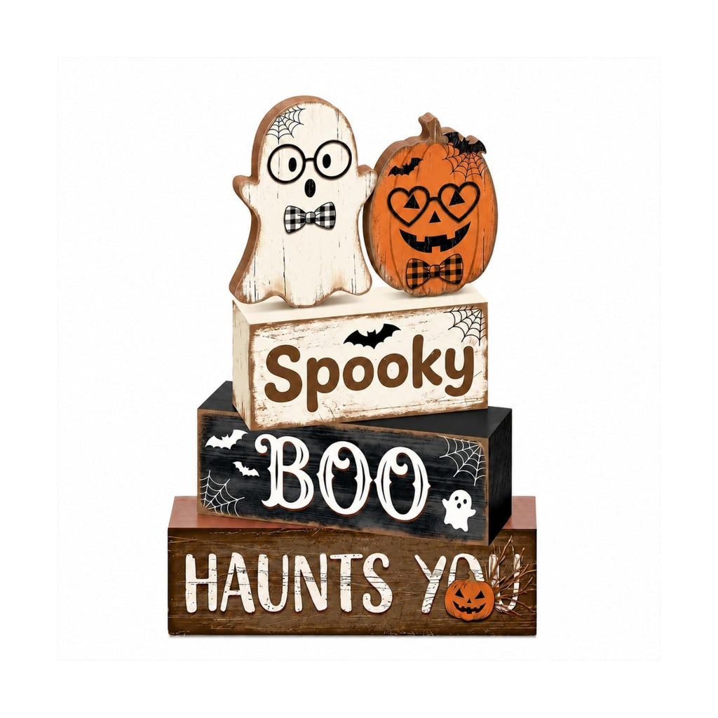 Halloween Pumpkin Ghost Decor Indoor, Halloween Decorations for Home