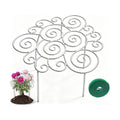 Spiral Metal Plant Support Ring, Heavy Duty Peony Cage, Rustproof Garden Support for Flowers, with 196in Hook Surface
