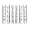 JJUNW 6 Pcs Rain Gauge Replacement Tubes, 5" Clear Plastic Rain Meter Tube