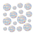 36 pcs of Circular Anti Bird Collision Window Stickers, Rainbow Stickers, Window Stickers, Bird and Window Protection Stickers, Glass Door Safety Stickers