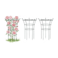 Peony Cages and Supports 2 Pack, Heavy Duty Metal Flower Support Cage, 24"(W) x 36" (H) Trumpet Plant Support for
