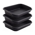 Vesici 3 Pcs Garden Tidy Trays Potting Tray for Seeding Growing, Black | Soil Mixing, Repotting Mat, Large Plant Trays