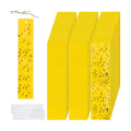 100 Pack Yellow Sticky Fly Traps for Gnats Indoor Outdoor with Twist Ties Double Sided Hanging Fly Paper Strips for