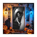 35.4" x 70.8" Halloween Door Cover, Haunted House Front Door Decor