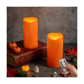 Amagic 3"x6" Flameless Candles, Waterproof LED Pillar Candles, Set of 2