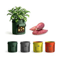 Potato Grow Bag Heavy Duty Thickened Non-Woven Fabric Grow Bags with Harvest Flap – Green Plant Pots for Vegetables