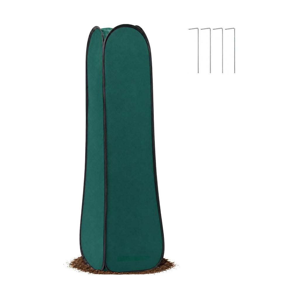 Pop Up Plant Cover Freeze Protection, Warm Winter Plant Protector Tent | 50'' x 16'' x 16'' Instant Shrub Frost Covers