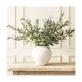 Faux Arrangement - Olive & White Berry, Realistic Greenery Stems For Vase