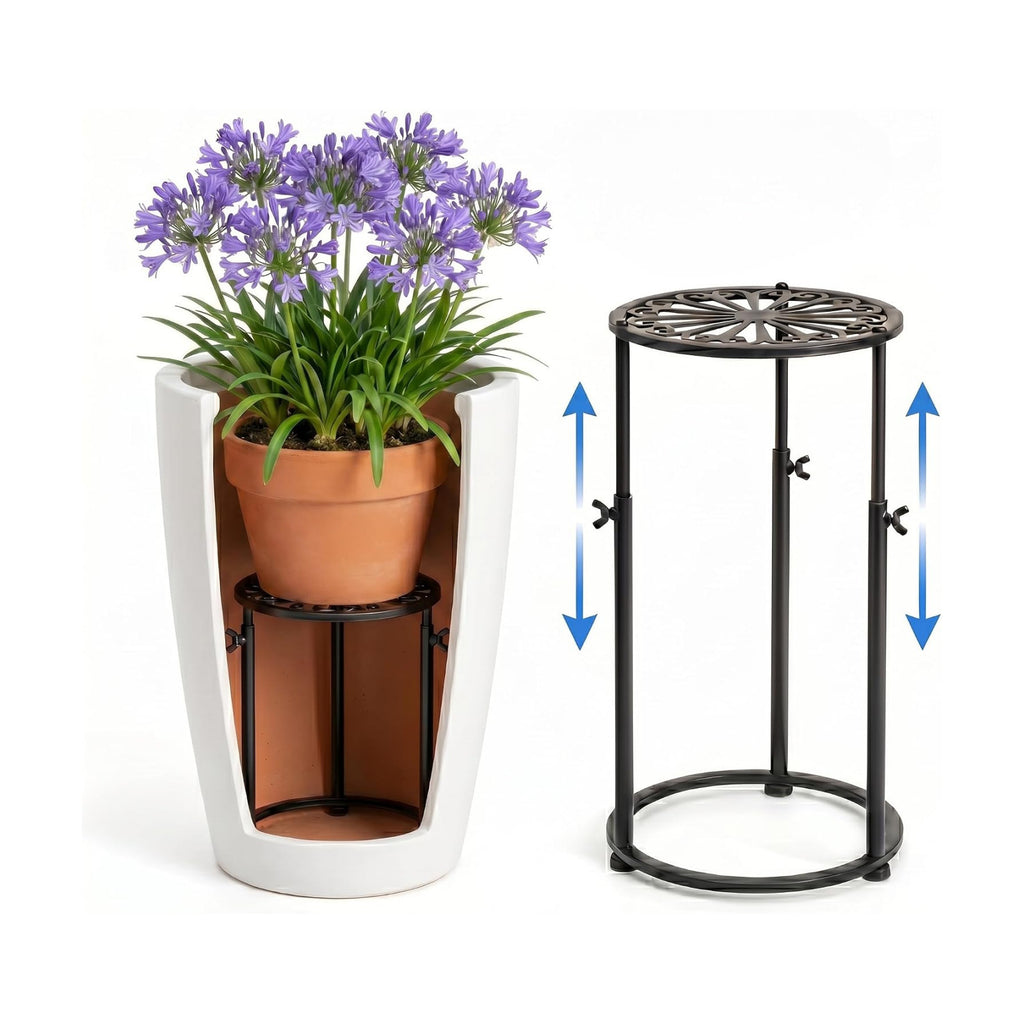 Adjustable Plant Riser for Inside Pots,10.6-24.4‘’ Height Adjustable