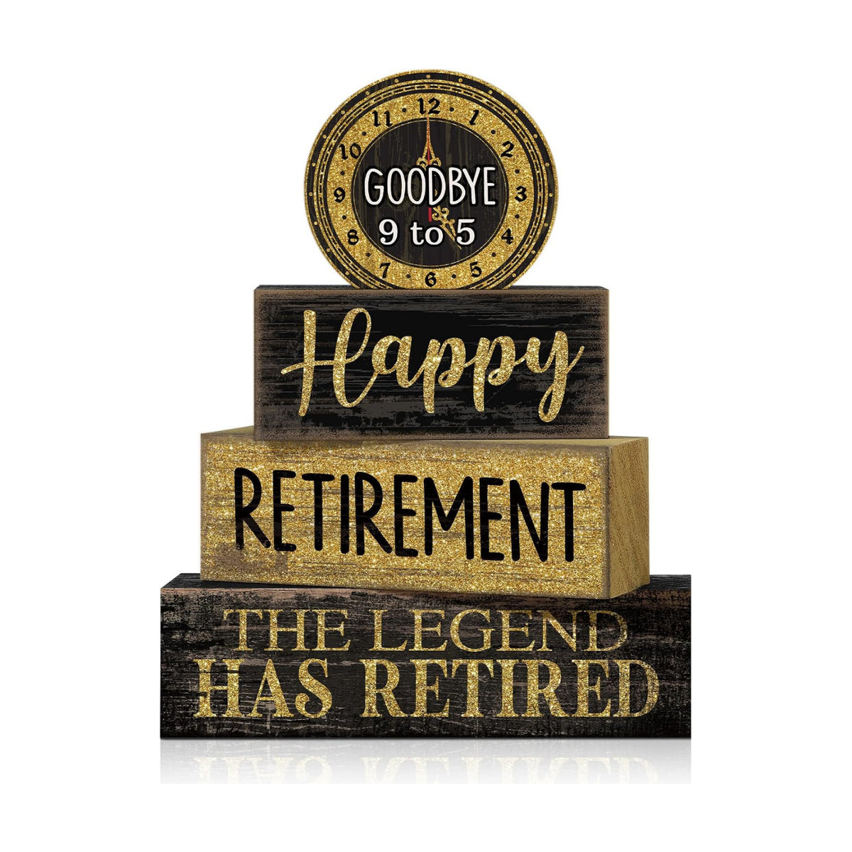 Moucuny 4 Pcs Retirement Party Decorations Happy Retirement Table Decor