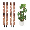 Wooden Extendable Plant Trellis for Potted Plants Indoor, 4 Sets | Expandable Plant Support for Monstera, Pothos &