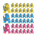 36 Pairs Kids Gardening Gloves Bulk Class Supplies (Medium (Age 6-9)) | for School Groups Children Waterproof Work