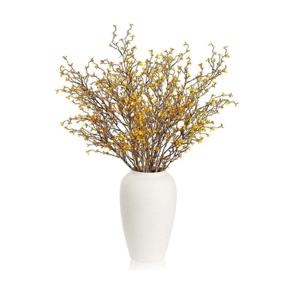 Dry Twig Faux Floral: 5 Pcs 37" Fall Leaves Stems,Fake Fall Flowers
