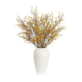 Dry Twig Faux Floral: 5 Pcs 37" Fall Leaves Stems,Fake Fall Flowers