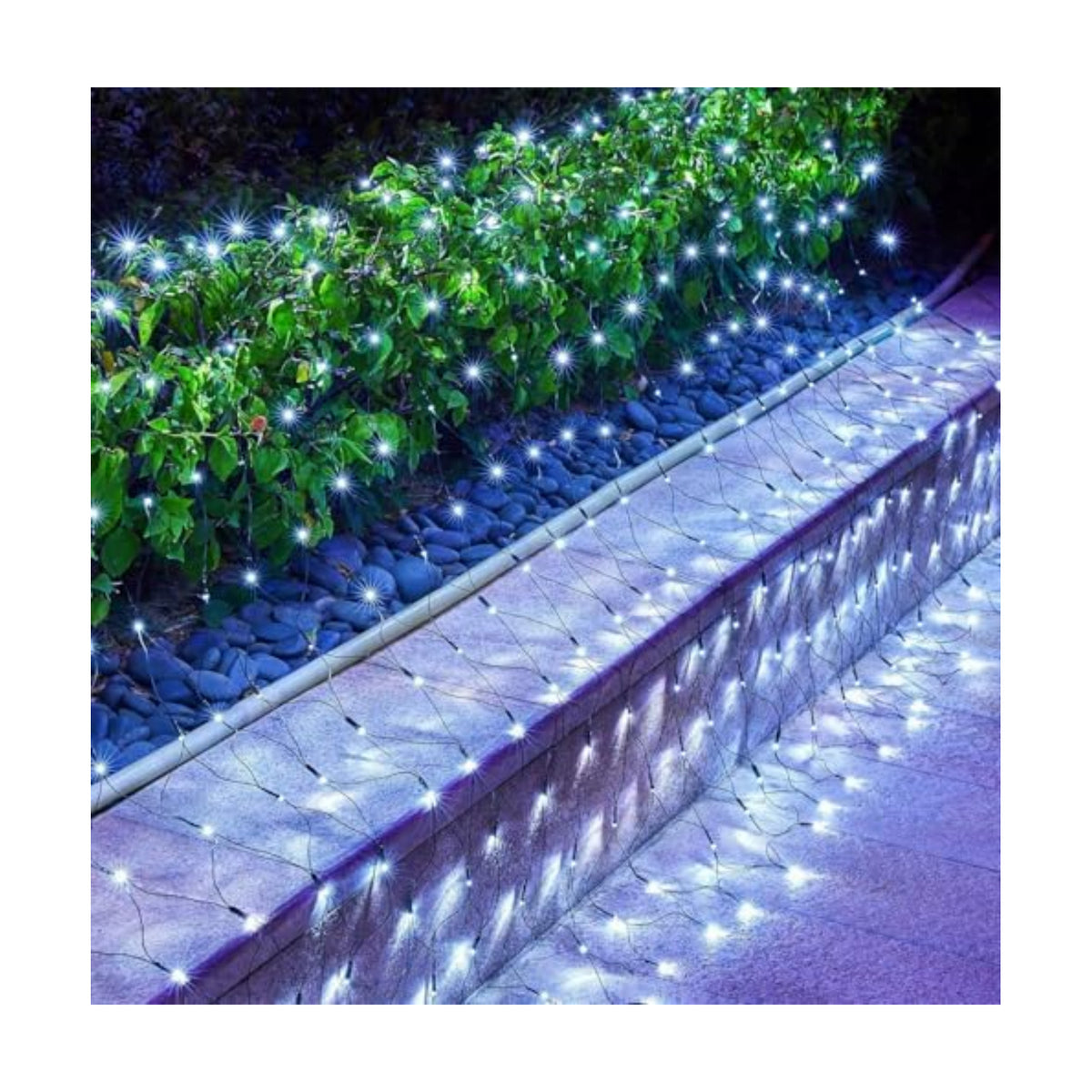 2 Pack 12×5FT 360 LED Christmas Net Lights Outdoor Mesh Lights Waterproof