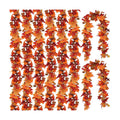 CQURE 18 Pack Artificial Fall Leaf Garland (106.2Ft Total), Autumn Garland Maple Leaves Vines for Thanksgiving Home Fireplace Arch Decor