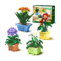 Flower Building Kit for Adults, Happy Plants Flowers Set, 614 Pcs Succulents Botanical Collection for Office Home