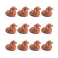 LemonRoad 12 Set Bird Pot Feet for Outdoor Planters, Terra Cotta Cement | 2" H, Animal Plant Pot Risers for 14"-20"