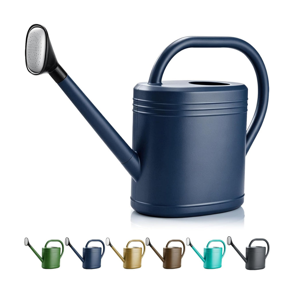 NERUB 2 Gallon Watering Can for Outdoor Plants, Large Garden Watering Can with Long Spout and Removable Stainless Steel