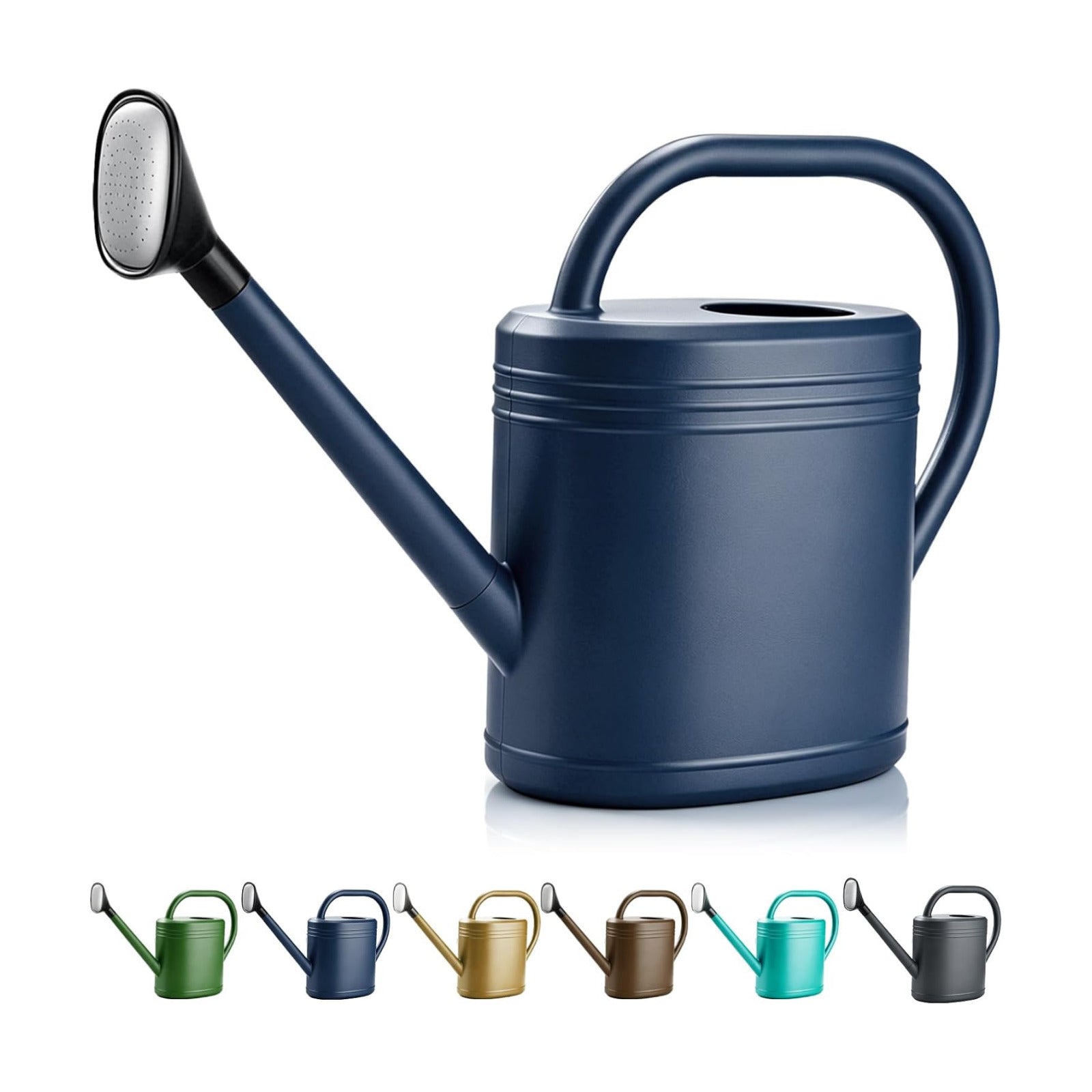 NERUB 2 Gallon Watering Can for Outdoor Plants, Large Garden Watering Can with Long Spout and Removable Stainless Steel