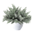12 Pcs Large Christmas Snow Pine Branches, White Frosted Pine Needles Sprig