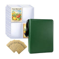 Zippered Seed Organizer Binder with 20 Pcs Seed Envelopes & 30 Pack Sheet | Clear Sheet, Large capacity-Holds 120