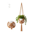 Shappy 1 Pack Boho Macrame Plant Hanger for Indoor