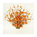 8-Pack Fall Stems Artificial Fall Picks 17" Tall with Mini Pumpkins