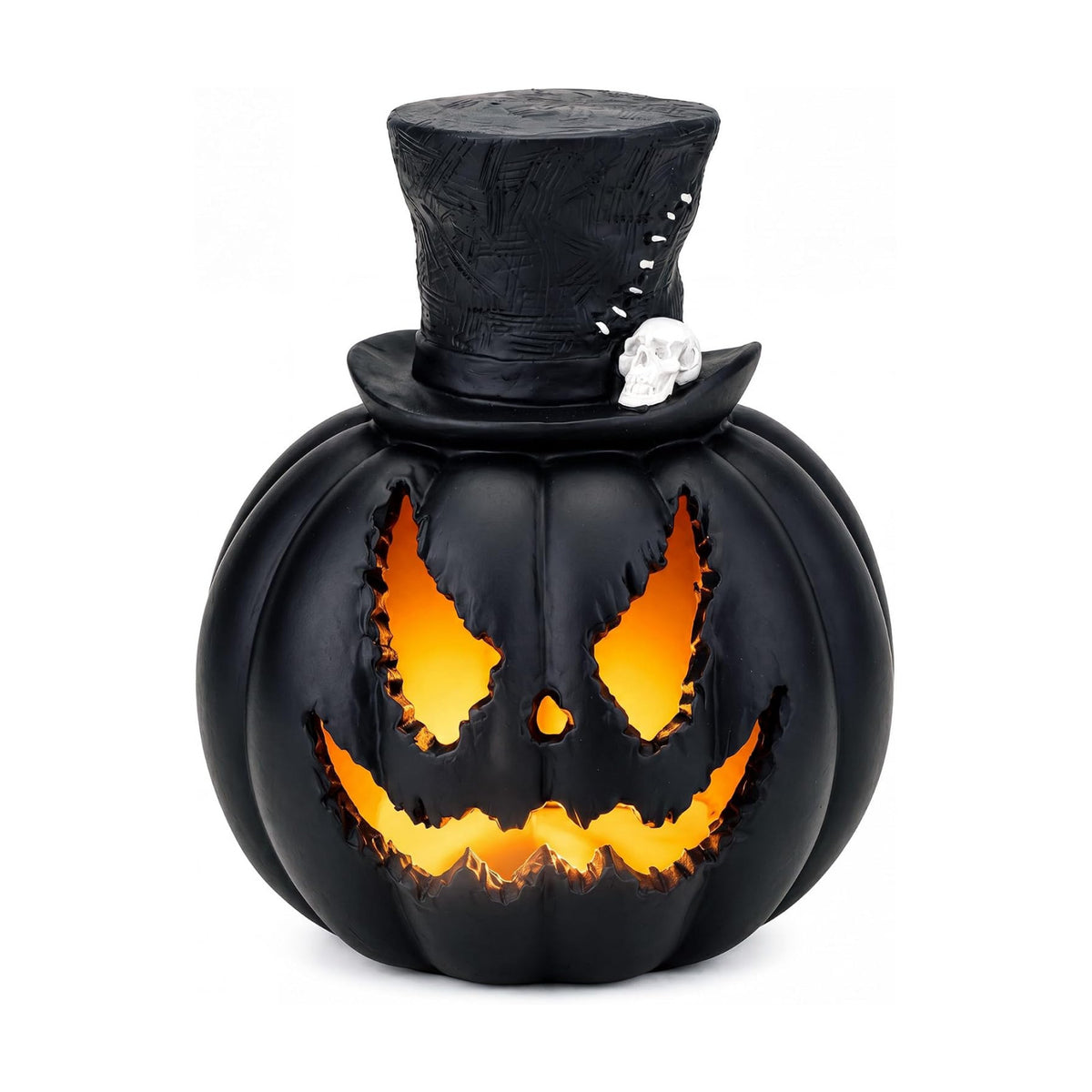 4.9 Inch Light Up Halloween Fake Pumpkins,Jack-O’-Lantern Pumpkin