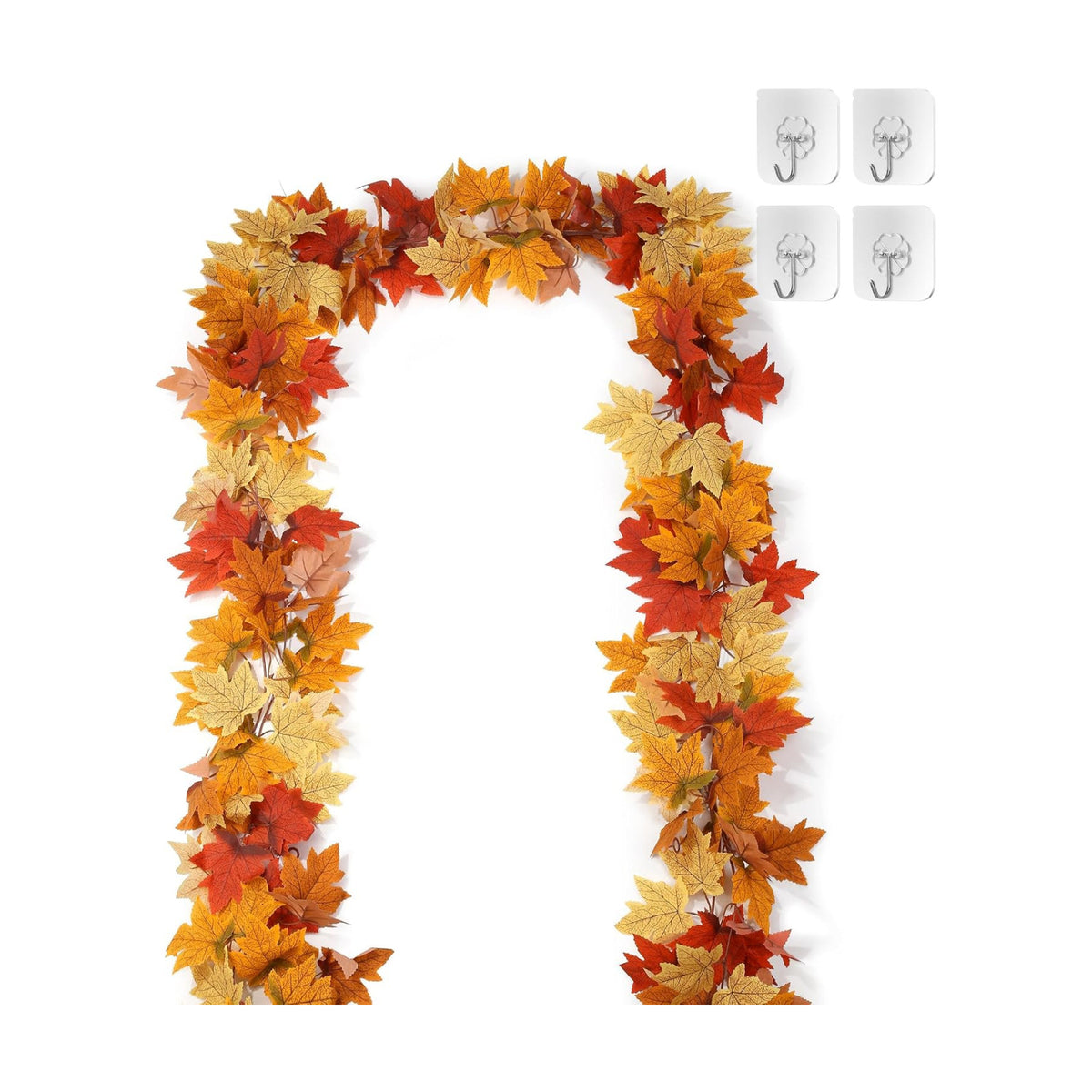 SITUMEIZI 6 Pcs 39Ft Autumn Leaf Garland for Fall Wedding Decor