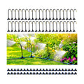 Drip Irrigation Nozzles 40 Pack, 8 Inch Adjustable Sprayers for 1/4 Tubing | 360° bendable stems direct water where