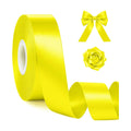1In 30Yards Lemon Yellow Satin Ribbon for Gift Wrapping Birthday Decoration