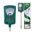 7-in-1 Soil Tester for Soil Moisture pH Fertility Light Intensity, Soil Temp, Air Temp & Humidity, with Pointer and LCD