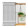10 Pack 9.5 Inch Black Hanging Chains,Plant Hangers for Planters