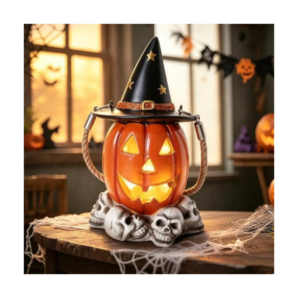 Halloween Decorations Hanging Pumpkin Lantern – LED Lighted Pumpkin