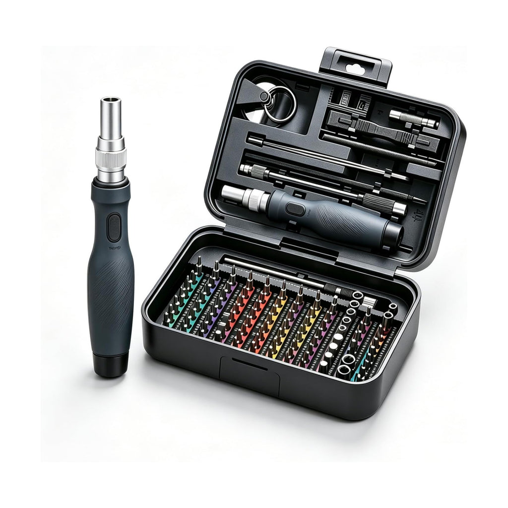 Succulent 132-in-1 Mini Precision Screwdriver Set, Color-Coded Manual Magnetic Tool Set, 132 Repair Accessories for