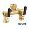 Garden Hose Splitter 2 Way, 360° Rotatable Brass Water Hose Y Splitter. | Outdoor Heavy Duty Spigot, 2 Way Faucet