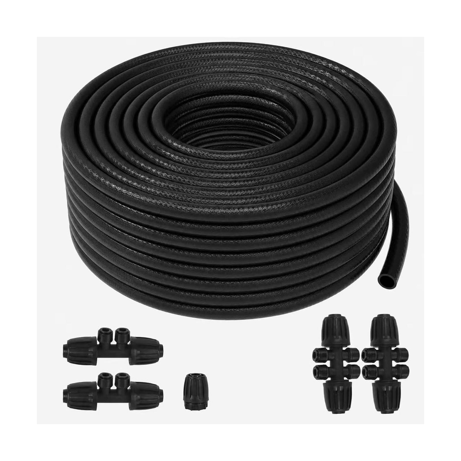 100 FT 1/2 Inch Drip Irrigation Tubing Kit:Premium Garden and Landscape Watering System-Drip Irrigation Hose with 2