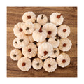 Weysat 24 Pcs Beige Velvet Pumpkins Fall Thanksgiving Decor, Assorted Size