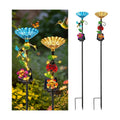 VOOKRY Solar Outdoor Garden Decor Lights & bee/Bird/Butterfly Water Station