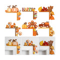 Qunclay 6 Pcs Fall Door Corner Decorations Fall Door Topper