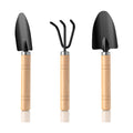 3 Pcs Mini Garden Tool Set with Small Trowel, Mini Shovel & Hand Rake