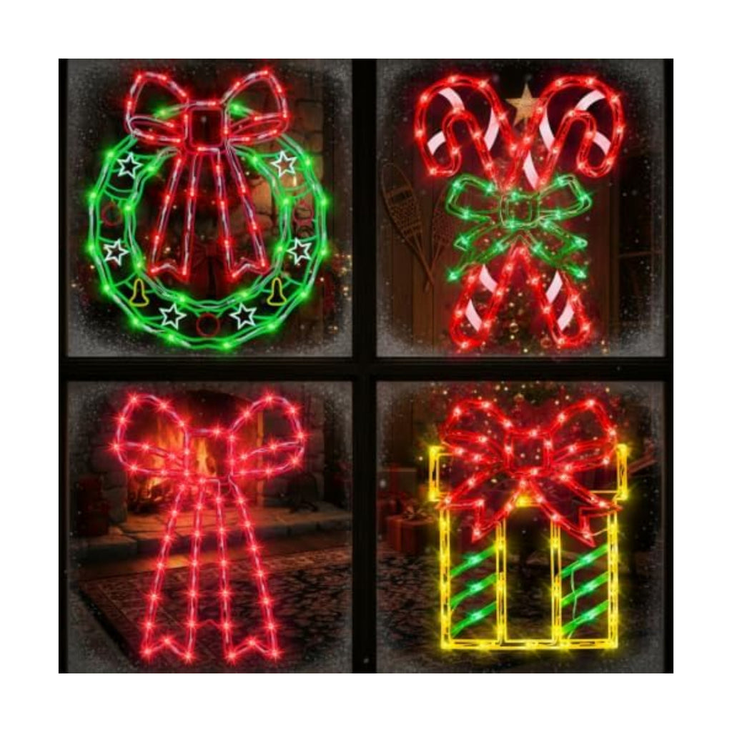 TRWYMZ Christmas Decorations - 16" Christmas Window Silhouette Lights
