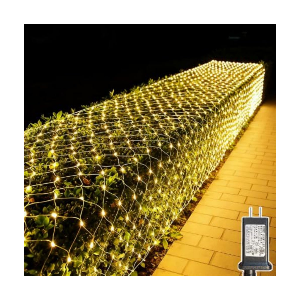 LitHome 34.5FT x 5FT Christmas Net Lights Outdoor Mesh Lights Connectable