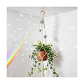 Shappy Macrame Disco Ball Plant Hanger, Boho Hanging Planter Home Decor