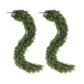 2Pcs 6Ft Christmas Cedar Garland, Realistic Artificial Pine Garland