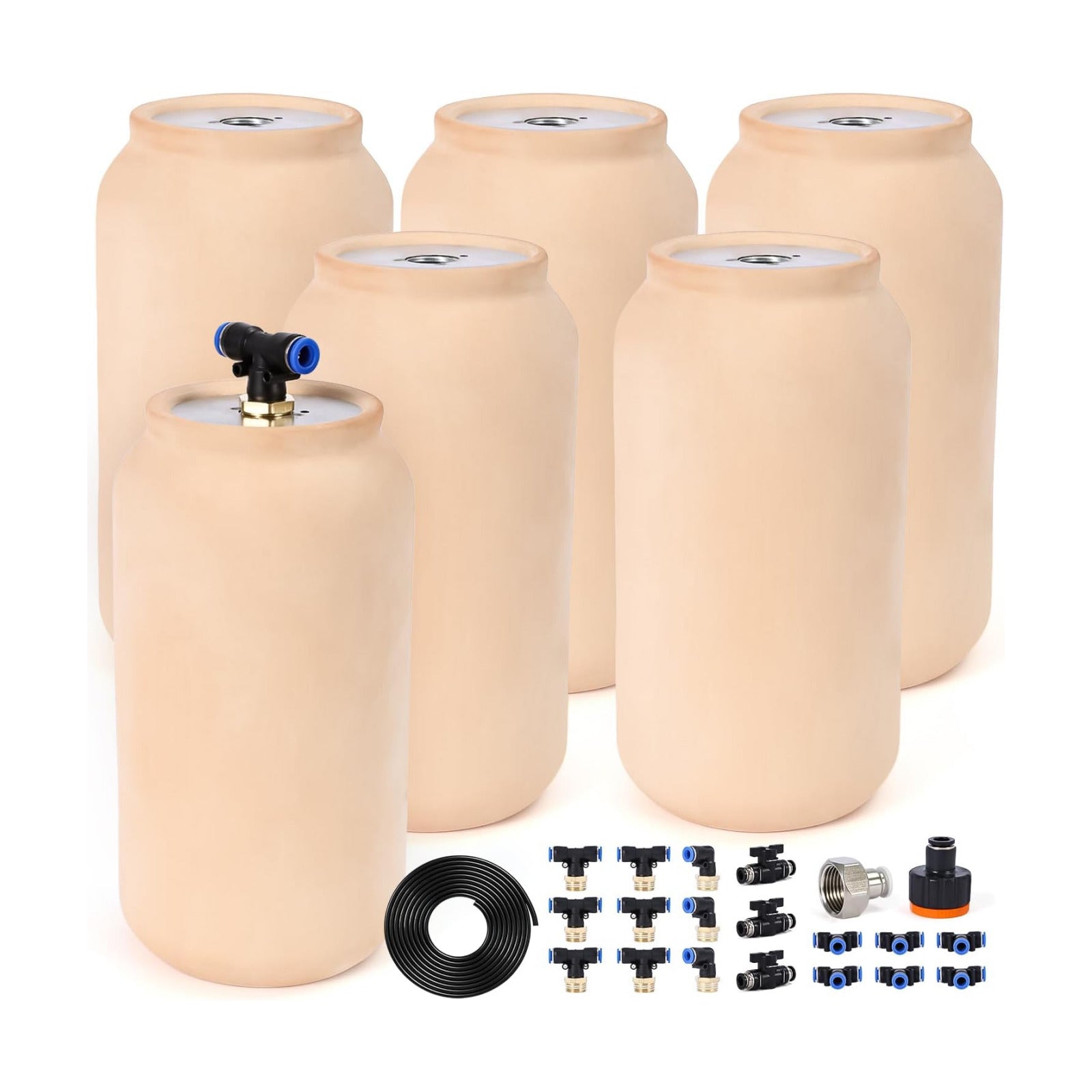 6pcs Olla Watering System Large 64oz Ollas Pot Plant Self Watering Garden Watering System 4.8x4.8x10in Irrigation