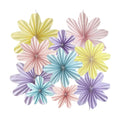 Paper Flowers Decorations for Wall Pastel Paper Flower Fans 10Pcs