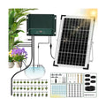 Solar Drip Irrigation System, 10W Auto Watering Kit for 50 Plants | 164FT Hose,Smart Alarm for Pump Issues,Indoor