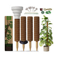 Moss Pole Monstera Plant Support Stakes - 2x26.4 or 48.7" Unique Self-Watering, Extendable Coco Coir Pole for Climbing